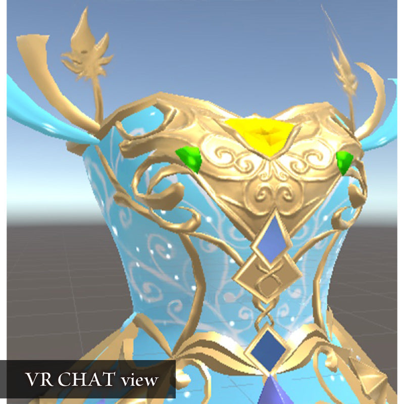 [20250623- ] "Gloria's Boutique" 魔法妖精裙（适用于游戏 + FBX + Blend + VRChat）