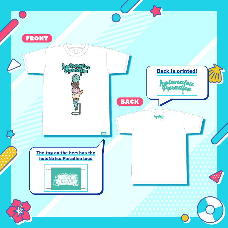 [20250709 - ] "holoNatsu Paradise Merch vol.1" T-Shirt