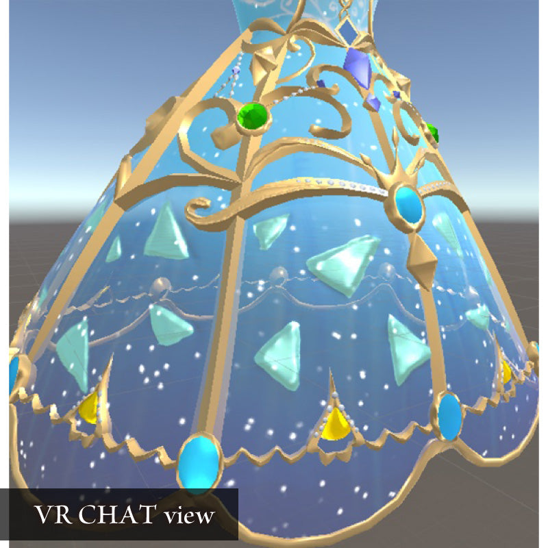 [20250623- ] "Gloria's Boutique" 魔法妖精裙（适用于游戏 + FBX + Blend + VRChat）