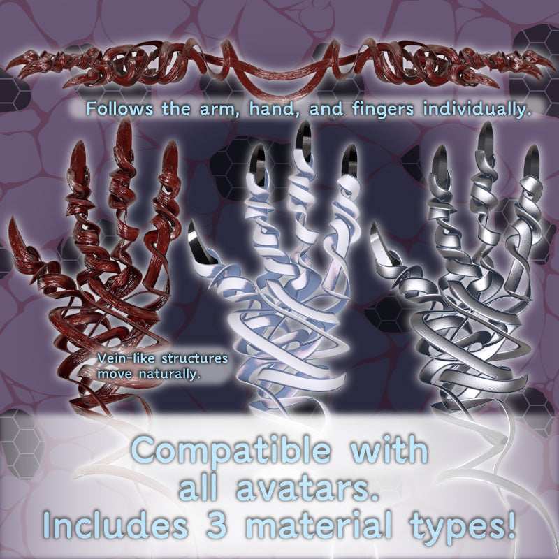 [20251113 - ] "t-shop"【兼容全avatar】冥缚织手 Meibaku Woven Hand【VRChat】