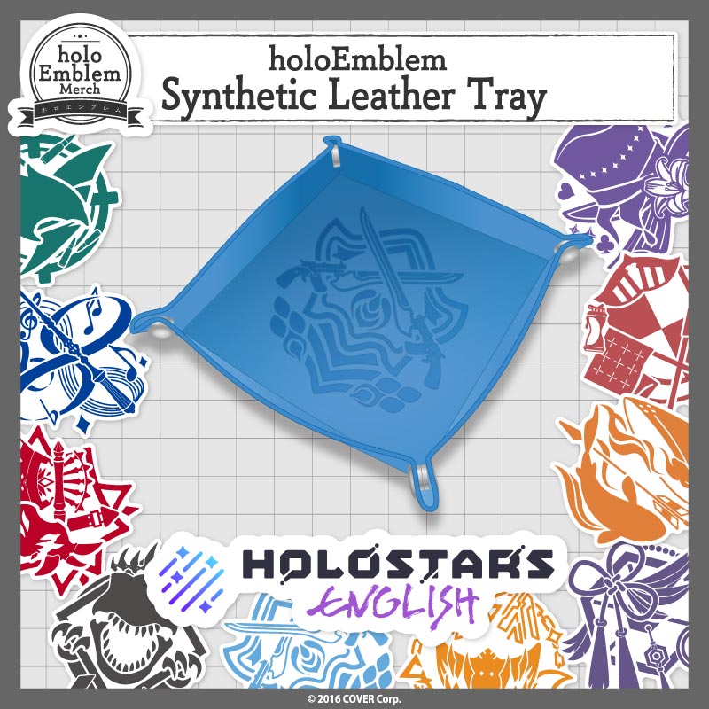 [20240926 - ] "HOLOSTARS English holoEmblem" Synthetic Leather Tray