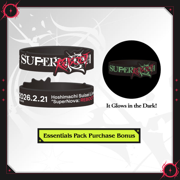 【Advanced shipping】Hoshimachi Suisei Live “SuperNova: REBOOT” Concert Merch - Essentials Pack