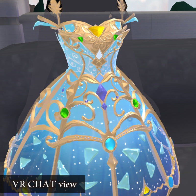 [20250623- ] "Gloria's Boutique" 魔法妖精裙（适用于游戏 + FBX + Blend + VRChat）