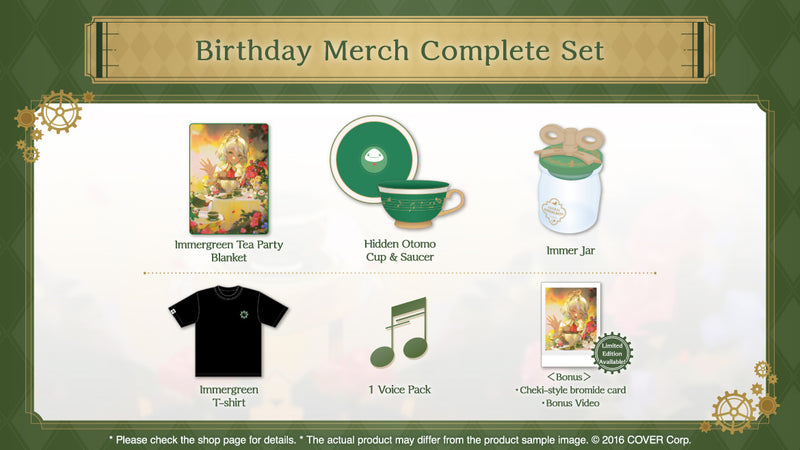 [20241112 - 20241216] [Limited Quantity/Handwritten Bonus] "Cecilia Immergreen Birthday Celebration 2024" Merch Complete Set Limited Edition