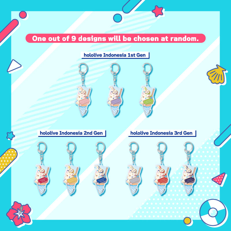 [20250709 - ] "holoNatsu Paradise Merch vol.1" Random Acrylic Charm