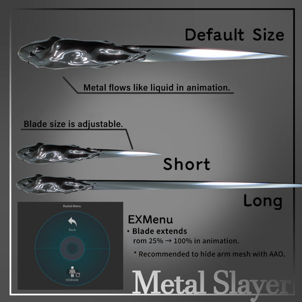 [20251113 - ] "t-shop"【几乎兼容全avatar】金属流刃 Metal Slayer 【VRChat】