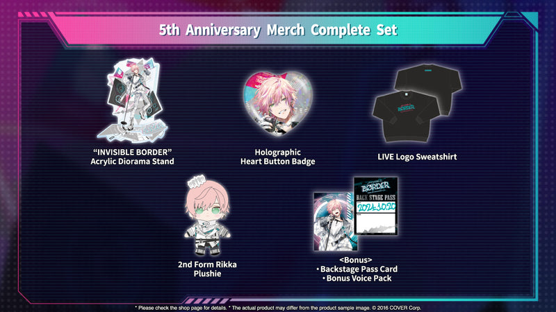 [20241020 - 20241125] "Rikka 5th Anniversary Celebration" Merch Complete Set