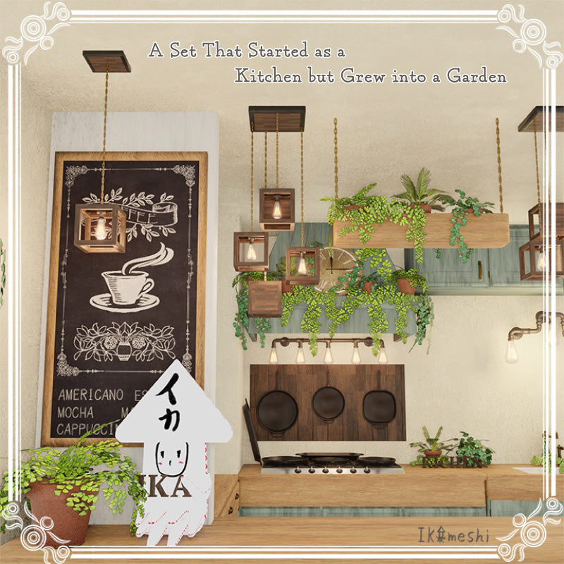 A Set That Started as a Kitchen but Grew into a Garden (Approx. 530 Items)