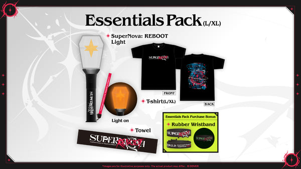 【Advanced shipping】Hoshimachi Suisei Live “SuperNova: REBOOT” Concert Merch - Essentials Pack