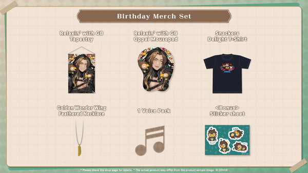 [20250701 - 20250804] "Goldbullet Birthday Celebration 2025" Merch Complete Set