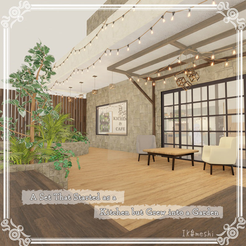 [20250218 - ] "IKA 3DCG art studio" A Set That Started as a Kitchen but Grew into a Garden (Approx. 530 Items)