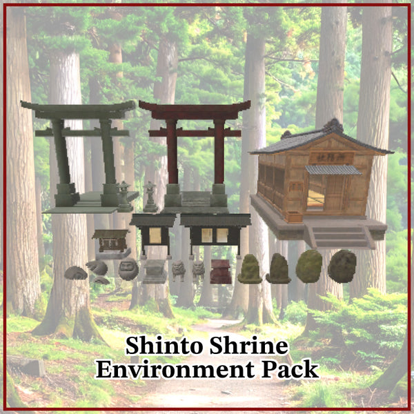 [20251017 - ] "IKA 3DCG art studio" [For VRChat] Shinto Shrine Environment Pack