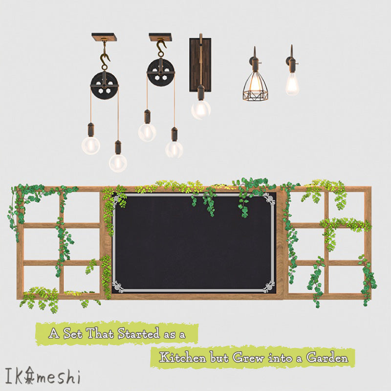 [20250218 - ] "IKA 3DCG art studio" A Set That Started as a Kitchen but Grew into a Garden (Approx. 530 Items)