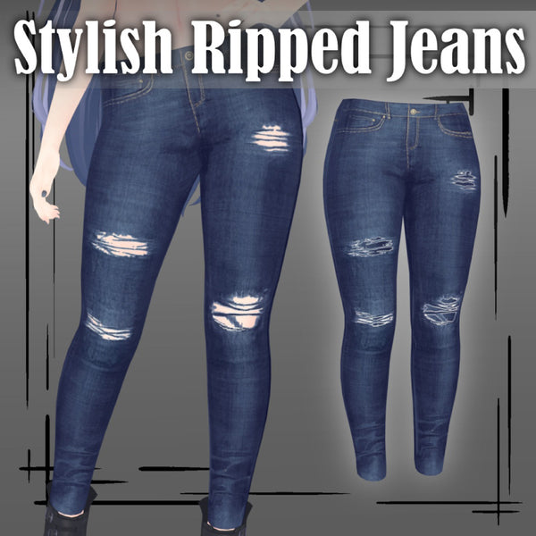 [20250623- ] "Gloria's Boutique" Stylish Ripped Jeans