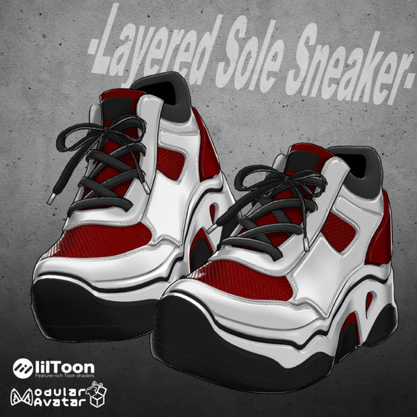 [20251127 - ] "Shop YahoYaho" Layered Sole Sneaker (For VRChat)