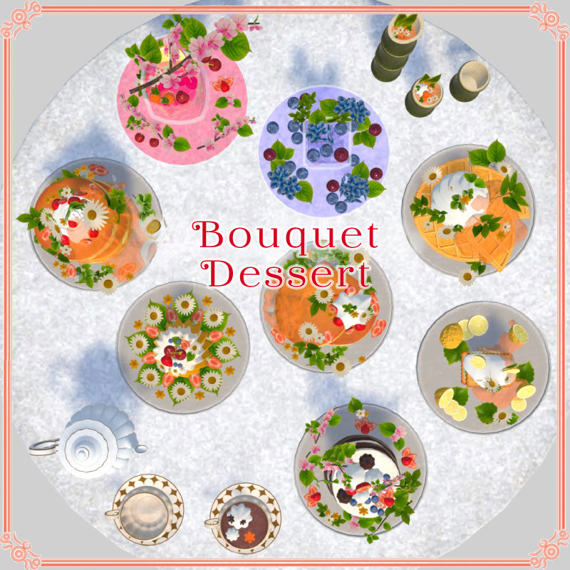 [20250916 - ] "IKA 3DCG art studio" Bouquet Dessert (27 items)