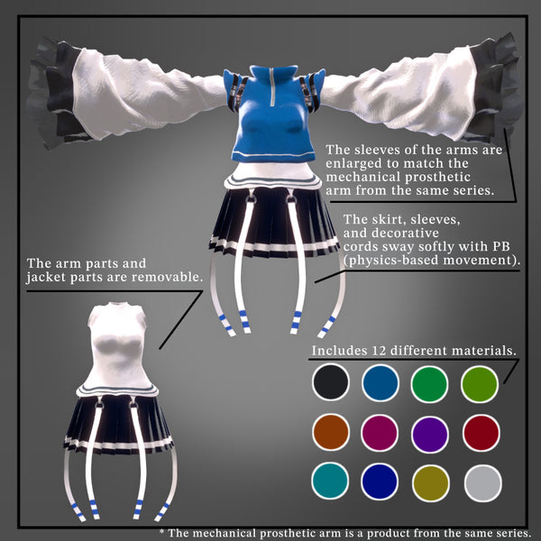 [20251030 - ] "t-shop" 【VRChat】Phantom 系列第2弹 战斗用小丑服装 PhantomGrace【目前支持6个avatar】