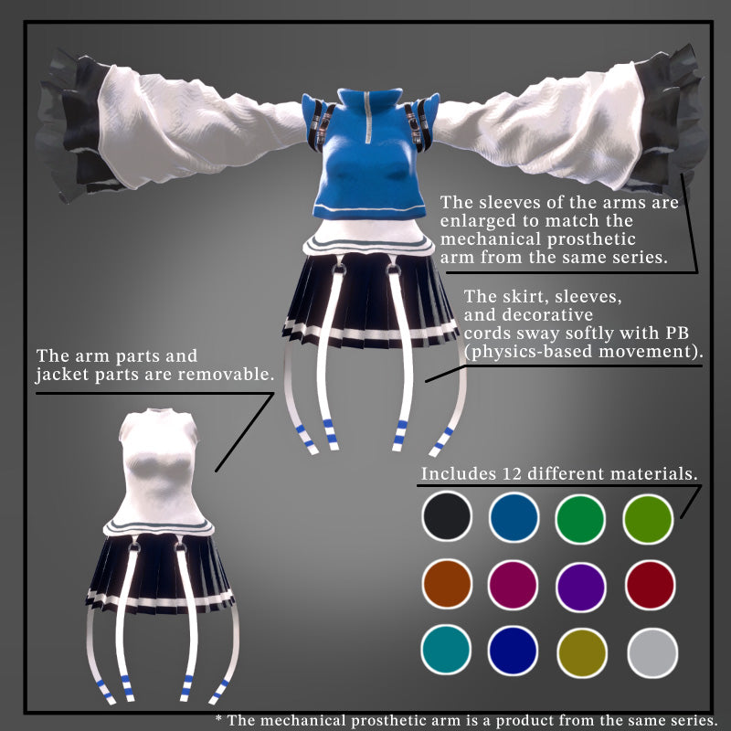 [20251030 - ] "t-shop" 【VRChat】Phantom 系列第2弹 战斗用小丑服装 PhantomGrace【目前支持6个avatar】