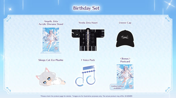 [20251107 - 20251208] [Limited Quantity/Handwritten Bonus] "Vestia Zeta Birthday 2025" Merch Complete Set Limited Edition