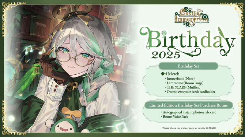 [20251116 - 20251222] [Limited Quantity/Handwritten Bonus] "Cecilia Immergreen Birthday 2025" Merch Complete Set Limited Edition