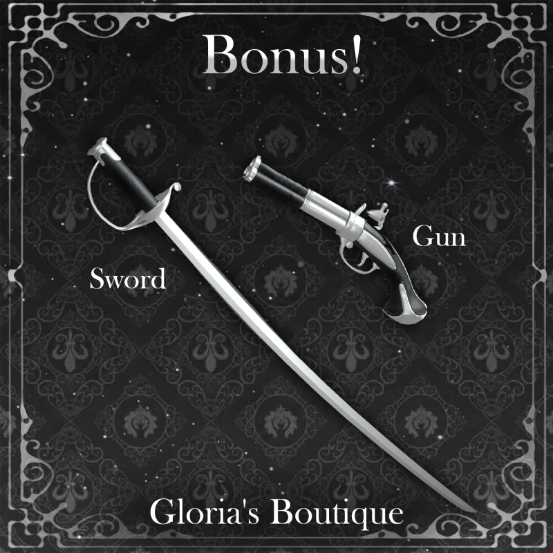 [20250717- ] "Gloria's Boutique" 适用于Moe的 黑曜石航海家 - VRChat用哥特式海盗礼服