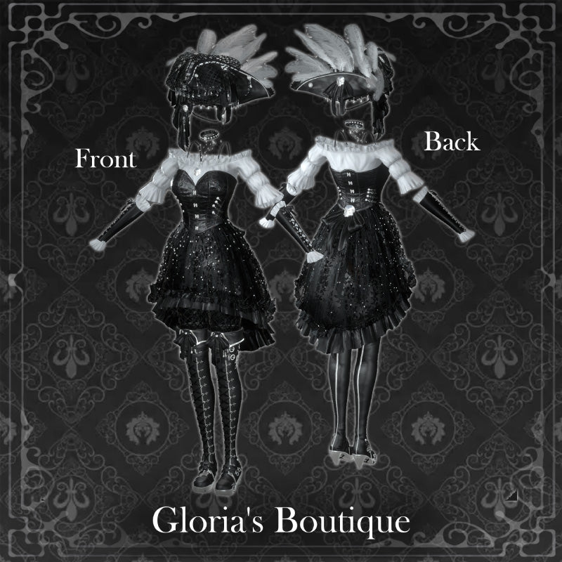 [20250717- ] "Gloria's Boutique" 适用于Moe的 黑曜石航海家 - VRChat用哥特式海盗礼服
