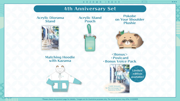 [20251130 - 20260105] [Limited Quantity/Handwritten Bonus] "Kazama Iroha 4th Anniversary" Merch Complete Set Limited Edition