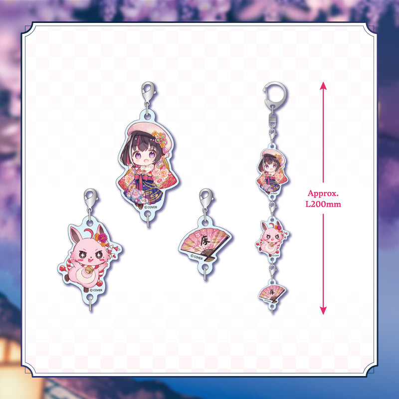 [20241115 - 20241216] "AZKi 6th Anniversary Celebration" Connectable 3-in-a-row Acrylic Keychain