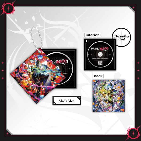 【Made-to-order】Hoshimachi Suisei Live “SuperNova: REBOOT” Concert Merch - CD Jacket-style Acrylic Keychain