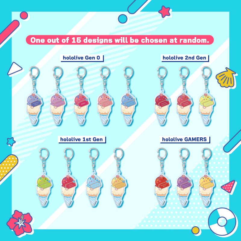 [20250709 - ] "holoNatsu Paradise Merch vol.1" Random Acrylic Charm