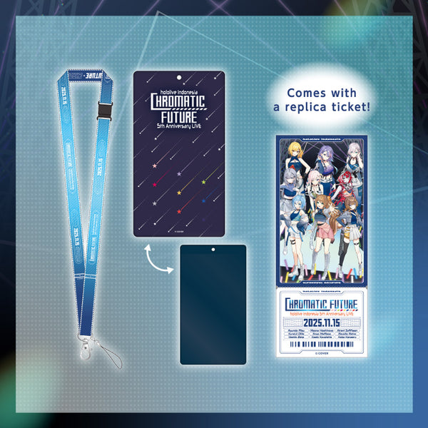 [20251123 - ] "hololive Indonesia 5th Anniversary LIVE, “Chromatic Future”" Lanyard & Ticket Holder