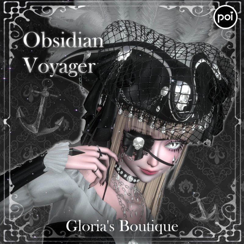 [20250717- ] "Gloria's Boutique" 适用于Dolly的 黑曜石航海家 - VRChat用哥特式海盗礼服