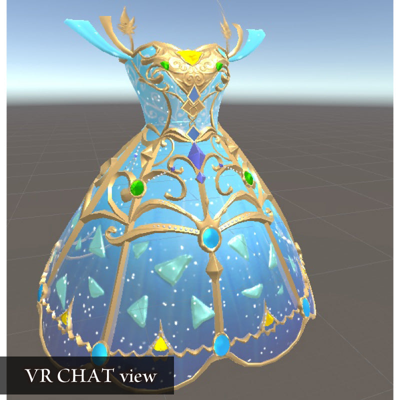 [20250623- ] "Gloria's Boutique" 魔法妖精裙（适用于游戏 + FBX + Blend + VRChat）