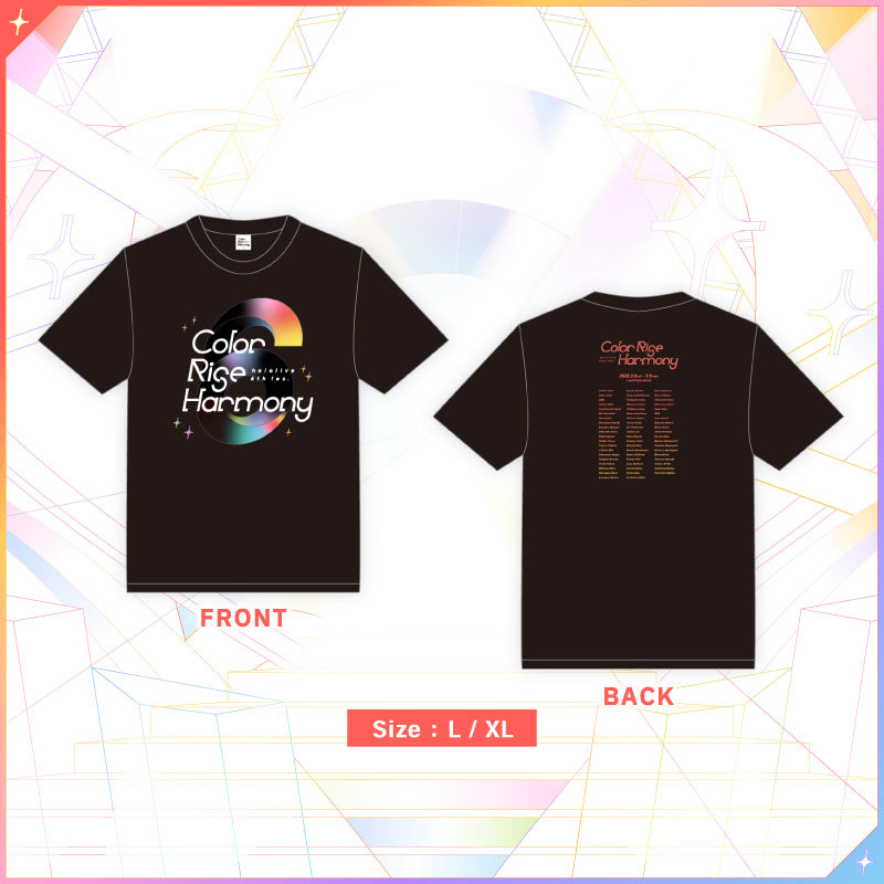 "hololive 6th fes. Color Rise Harmony Concert Merchandise" T-Shirt