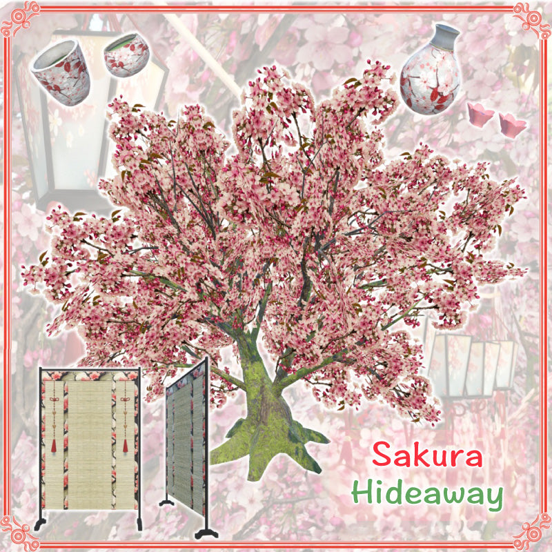 Sakura Hideaway 66-Piece Cherry Blossom World Asset | Geek Jack VR