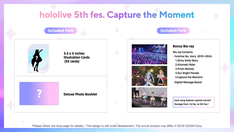 [20240914 - 20241015] "hololive 5th fes. Capture the Moment" Blu-ray