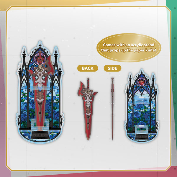 [20250817 - 20250922] "hololive English -Justice- 3D化纪念" 开信刀&亚克力立牌 (伊丽莎白·露丝·布拉德弗雷姆)