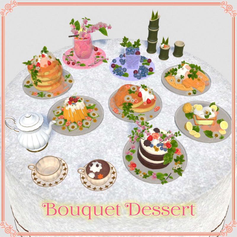 [20250916 - ] "IKA 3DCG art studio" Bouquet Dessert (27 items)