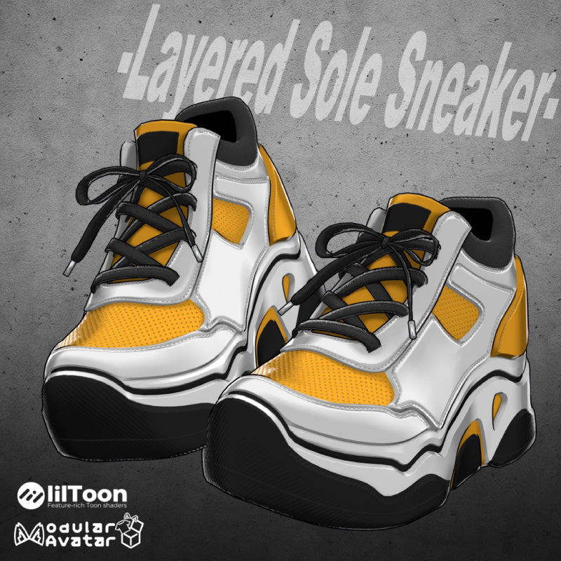 [20251127 - ] "Shop YahoYaho" Layered Sole Sneaker (For VRChat)