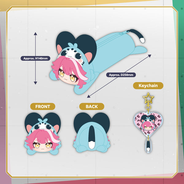 [20250817 - 20250922] "hololive English -Justice- 3D化纪念" 铅笔盒&钥匙扣 (拉欧拉·潘特拉)