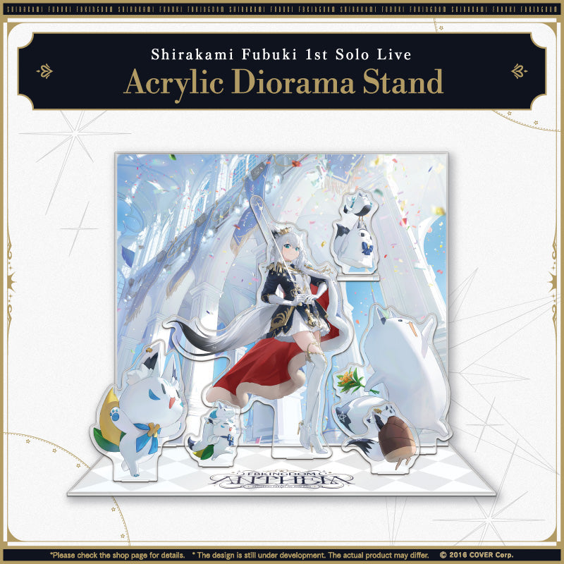 "Shirakami Fubuki 1st Solo Live FBKINGDOM “ANTHEM” Concert Merch (2nd)" Acrylic Diorama Stand