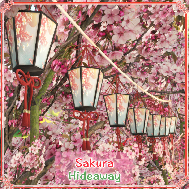 Sakura Hideaway 66-Piece Cherry Blossom World Asset | Geek Jack VR