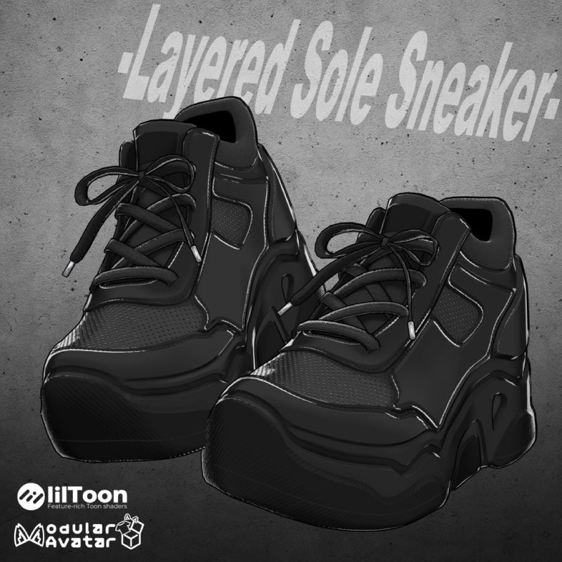 [20251127 - ] "Shop YahoYaho" Layered Sole Sneaker (For VRChat)