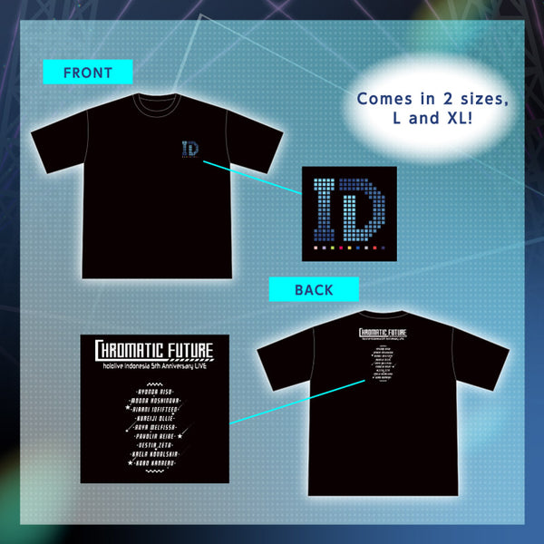 [20251123 - ] "hololive Indonesia 5th Anniversary LIVE, “Chromatic Future”" T-shirt