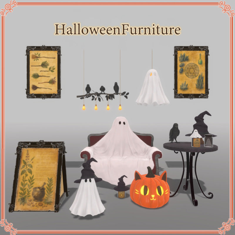 Halloween Furniture (29 items) [For VRChat]