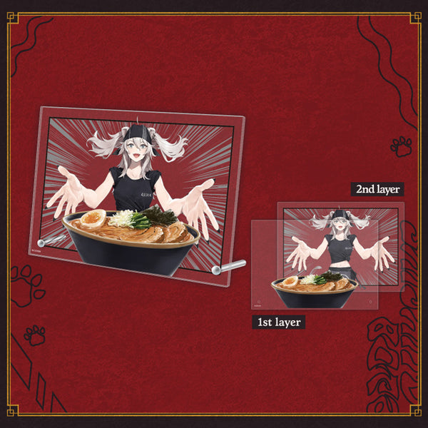 [20250814 - 20250916] "狮白牡丹 活动5周年纪念" "拉面店牡丹" 双层亚克力板画