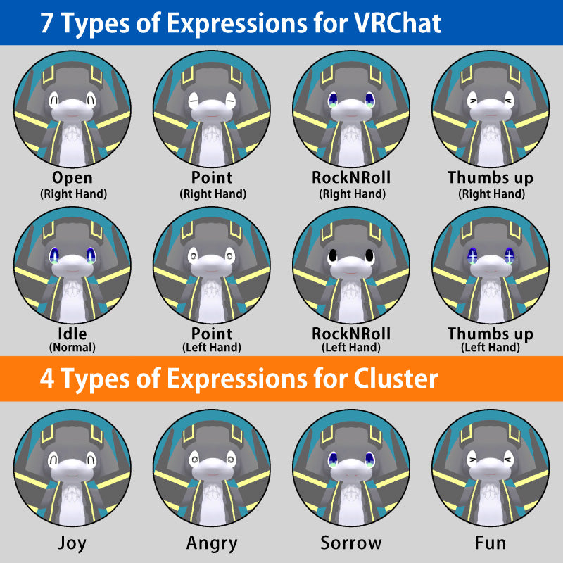 [20241212 - ] "RumifaTorch" POTAMI Original 3D Model Avatar TECK/TRAVEL/SLEEP VRChat/cluster Compatible