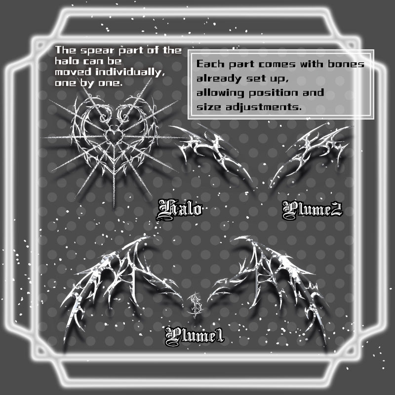 [20251113 - ] "t-shop"【Compatible with all avatars】 Meiagaha Genbu (冥鴉幻舞) Sinister Plume 【VRChat】