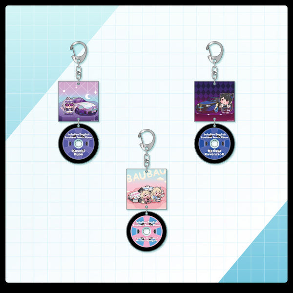 [20241025 - 20241125] "hololive English Eurobeat Remix Album Merchandise" Eurobeat Acrylic Keychain -Advent- & -Justice-