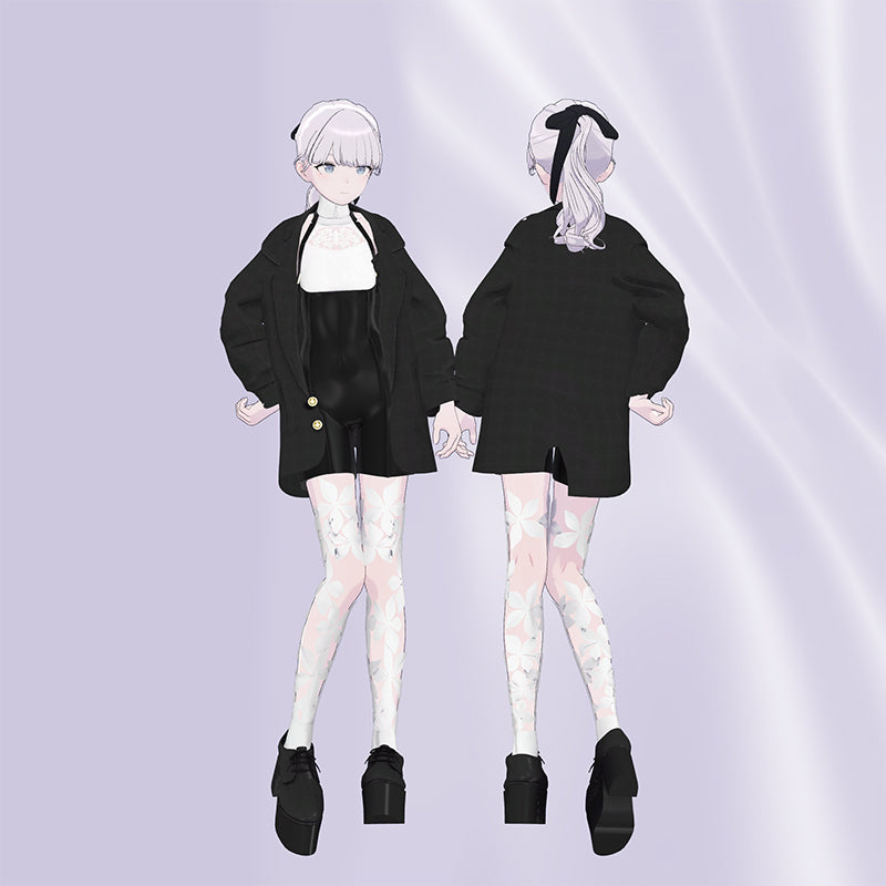 [20240312 - ] "monoTone" 3D Avatar Costume "LilyGala" compatible with 6 avatars: Lapwing, Lasyusha, Manuka, Misty Cocktail, Shinra, and Andi (for VRChat)